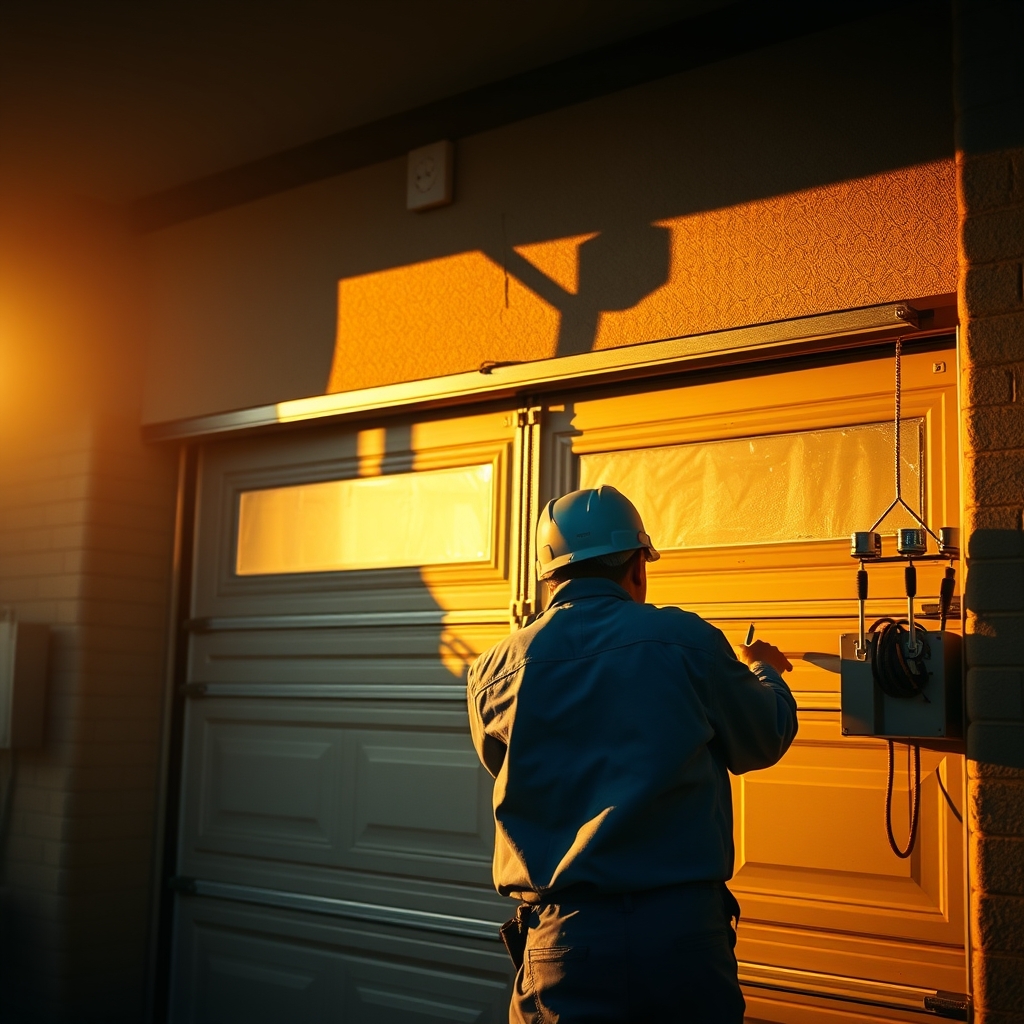 Prescott Garage Door's Repairs Co — professional Garage Door Repair in Brielle, our branded team and work van — Garage Door Repair near me